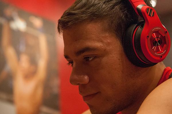 LAS VEGAS, NV - APRIL 14: Vernon Ramos gets his hands wrapped before facing Wilmer Fernandez during the filming of The Ultimate Fighter Latin America: Team Gastelum vs Team Escudero on April 14, 2015 in Las Vegas, Nevada. (Photo by Brandon Magnus/Zuffa