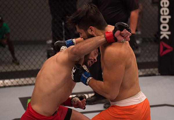 LAS VEGAS, NV - APRIL 21: in the semi-finals during the filming of The Ultimate Fighter Latin America: Team Gastelum vs Team Escudero on April 21, 2015 in Las Vegas, Nevada. (Photo by Brandon Magnus/Zuffa LLC/Zuffa LLC via Getty Images) *** Local Caption