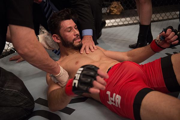 LAS VEGAS, NV - APRIL 21: in the semi-finals during the filming of The Ultimate Fighter Latin America: Team Gastelum vs Team Escudero on April 21, 2015 in Las Vegas, Nevada. (Photo by Brandon Magnus/Zuffa LLC/Zuffa LLC via Getty Images) *** Local Caption