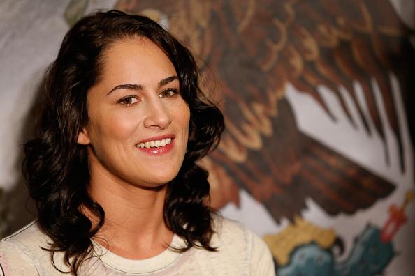 MEXICO CITY, MEXICO - NOVEMBER 13: Jessica Eye of the United States interacts with media during the UFC 180 Ultimate Media Day at the Camino Real Polanco Mexico hotel on November 13, 2014 in Mexico City, Mexico. (Photo by Josh Hedges/Zuffa LLC/Zuffa LLC v