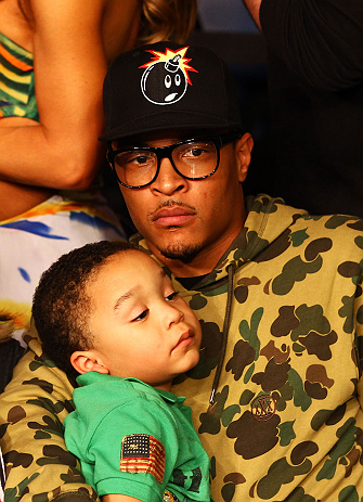 ATLANTA, GA - APRIL 21:  Rapper T.I. attends UFC 145: Jones v Evans at Philips Arena on April 21, 2012 in Atlanta, Georgia.  (Photo by Al Bello/Zuffa LLC/Zuffa LLC via Getty Images)