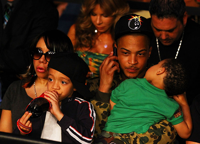 ATLANTA, GA - APRIL 21: Rapper T.I. attends UFC 145: Jones v Evans at Philips Arena on April 21, 2012 in Atlanta, Georgia. (Photo by Al Bello/Zuffa LLC/Zuffa LLC via Getty Images)