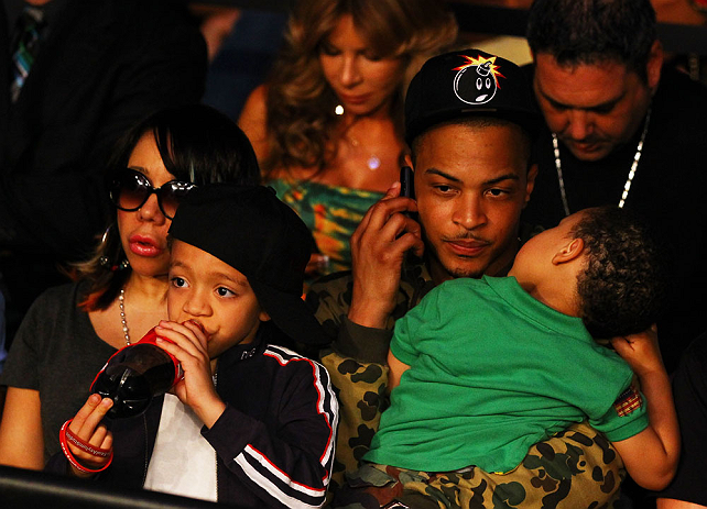 ATLANTA, GA - APRIL 21:  Rapper T.I. attends UFC 145: Jones v Evans at Philips Arena on April 21, 2012 in Atlanta, Georgia.  (Photo by Al Bello/Zuffa LLC/Zuffa LLC via Getty Images)