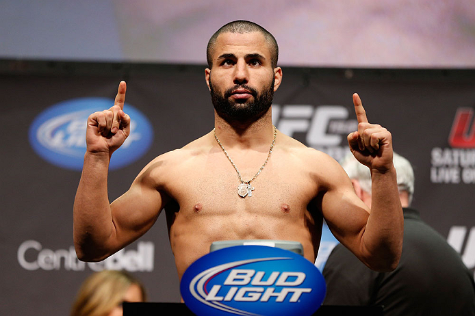 MONTREAL, QC - MARCH 15: John Makdessi weighs in during the UFC 158 weigh-in at Bell Centre on March 15, 2013 in Montreal, Quebec, Canada. (Photo by Josh Hedges/Zuffa LLC/Zuffa LLC via Getty Images)