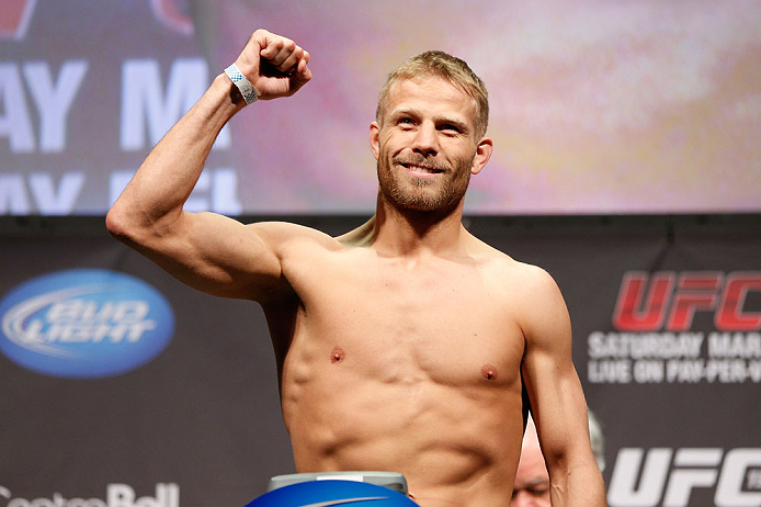 MONTREAL, QC - MARCH 15: Nick Ring during the UFC 158 weigh-in at Bell Centre on March 15, 2013 in Montreal, Quebec, Canada. (Photo by Josh Hedges/Zuffa LLC/Zuffa LLC via Getty Images)