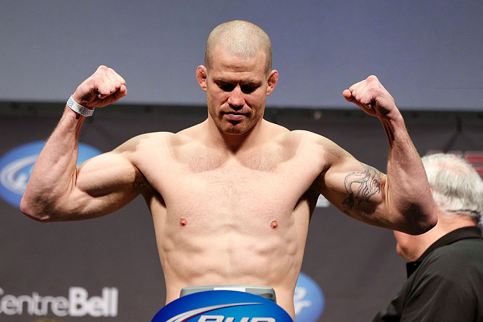 MONTREAL, QC - MARCH 15: Nate Marquardt during the UFC 158 weigh-in at Bell Centre on March 15, 2013 in Montreal, Quebec, Canada. (Photo by Josh Hedges/Zuffa LLC/Zuffa LLC via Getty Images)