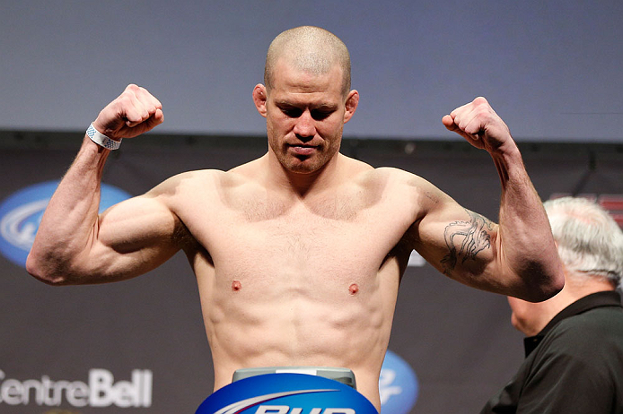 MONTREAL, QC - MARCH 15: Nate Marquardt during the UFC 158 weigh-in at Bell Centre on March 15, 2013 in Montreal, Quebec, Canada.  (Photo by Josh Hedges/Zuffa LLC/Zuffa LLC via Getty Images)