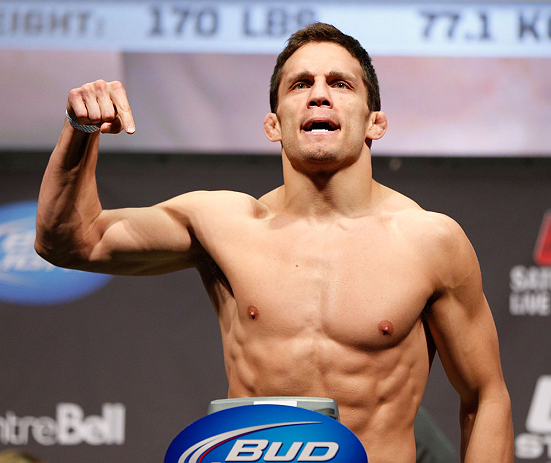 MONTREAL, QC - MARCH 15: Jake Ellenberger weighs in during the UFC 158 weigh-in at Bell Centre on March 15, 2013 in Montreal, Quebec, Canada. (Photo by Josh Hedges/Zuffa LLC/Zuffa LLC via Getty Images)