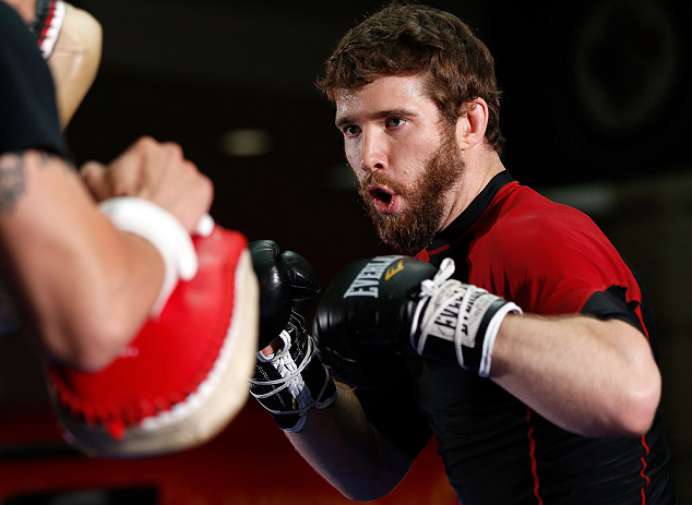 WINNIPEG, CANADA - JUNE 12: Mitch Clarke holds an open workout session for fans and media at Portage Place on June 12, 2013 in Winnipeg, Manitoba, Canada. (Photo by Josh Hedges/Zuffa LLC/Zuffa LLC via Getty Images)