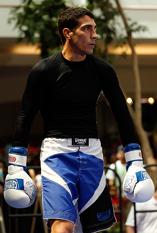 WINNIPEG, CANADA - JUNE 12: Roland Delorme holds an open workout session for fans and media at Portage Place on June 12, 2013 in Winnipeg, Manitoba, Canada. (Photo by Josh Hedges/Zuffa LLC/Zuffa LLC via Getty Images)