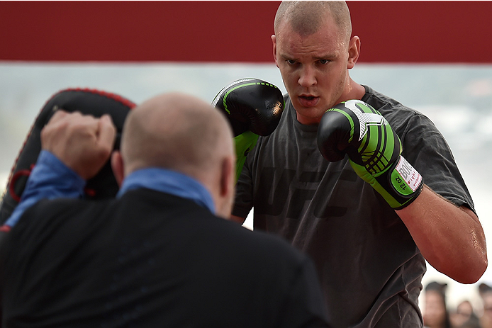 RIO DE JANEIRO, BRAZIL - JULY 29: Heavyweight contender Stefan Struve of the Netherlands holds an open training session at Pepe Beach on July 29, 2015 in Rio de Janeiro, Brazil. (Photo by Buda Mendes/Zuffa LLC/Zuffa LLC via Getty Images)