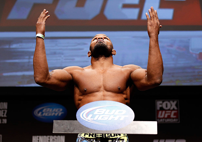 SAN JOSE, CA - APRIL 19:  Yoel Romero weighs in during the UFC on FOX weigh-in at the California Theatre on April 19, 2013 in San Jose, California.  (Photo by Josh Hedges/Zuffa LLC/Zuffa LLC via Getty Images)