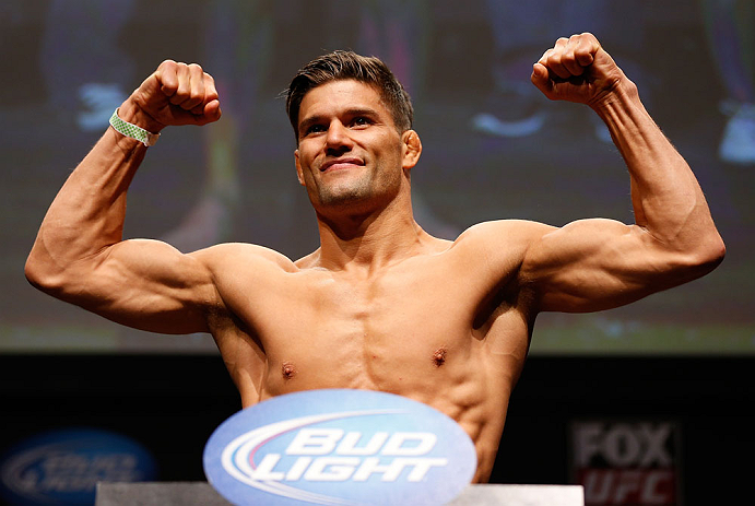 SAN JOSE, CA - APRIL 19:   Josh Thomson weighs in during the UFC on FOX weigh-in at the California Theatre on April 19, 2013 in San Jose, California.  (Photo by Josh Hedges/Zuffa LLC/Zuffa LLC via Getty Images)