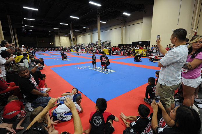 LAS VEGAS, NV - JULY 7:   Young athletes compete in the Grapplers Quest competition during the UFC Fan Expo at the Mandalay Bay Convention Center on July 7, 2012 in Las Vegas, Nevada.  (Photo by Al Powers/Zuffa LLC/Zuffa LLC via Getty Images)  *** Local C