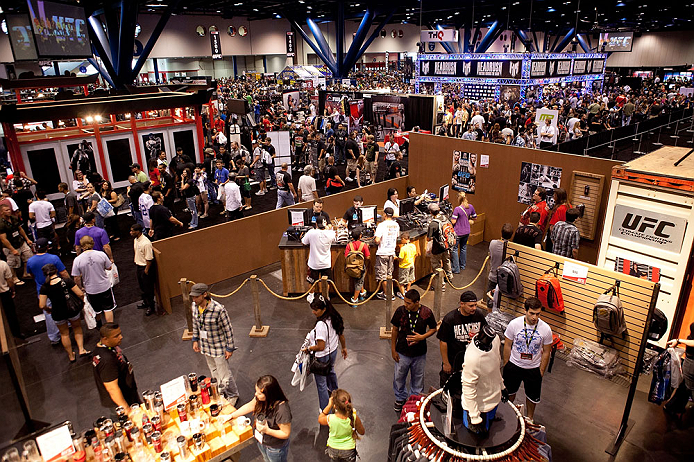 HOUSTON, TX - OCTOBER 07:  Fans attend the UFC Fan Expo on October 7, 2011 in Houston, Texas. (Photo by Jim Kemper /Zuffa LLC/Zuffa LLC via Getty Images) 