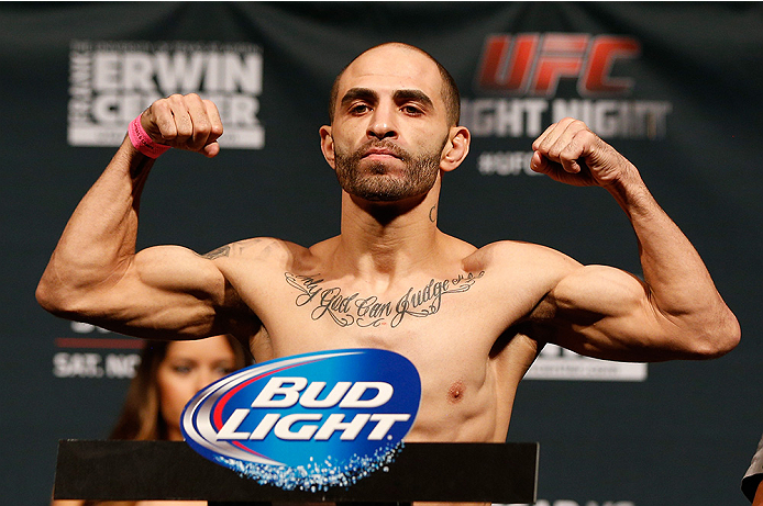 AUSTIN, TX - NOVEMBER 21: Chico Camus weighs in during the UFC weigh-in at The Frank Erwin Center on November 21, 2014 in Austin, Texas. (Photo by Josh Hedges/Zuffa LLC/Zuffa LLC via Getty Images)
