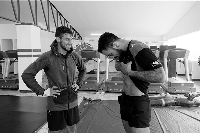 UFC 188 Augusto Montano, Dodger Montano and Yair Rodriguez, Pantera Rodriguez