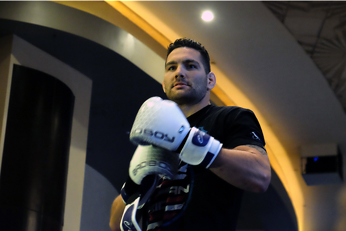 UFC 187 Open Workout Daniel Cormier, Anthony Johnson, Chris Weidman, Vitor Belfort