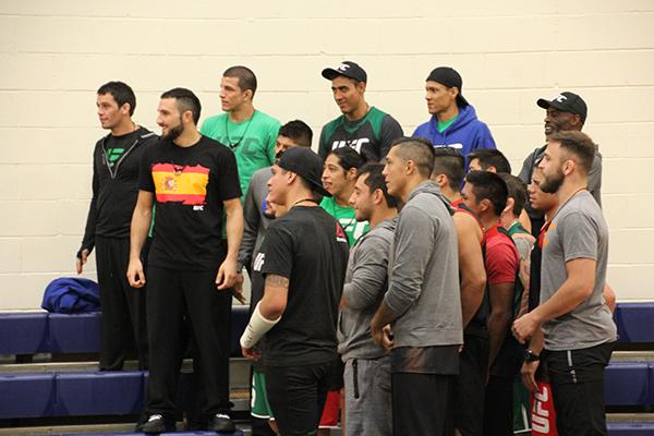 Fotogalería del reto de coaches de The Ultimate Fighter Latinoamérica II, entre Efraín Escudero y Kelvin Gastelum (Fotos por Rambo Mendoza).