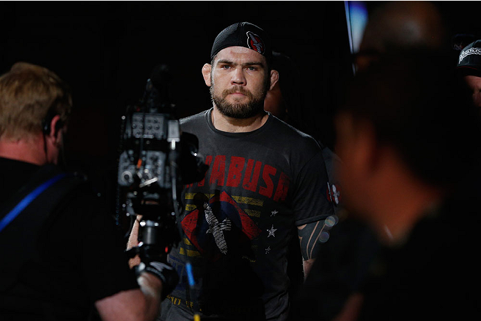 LAS VEGAS, NV - JULY 06: Robert Drysdale enters the Octagon in his light heavyweight fight during the The Ultimate Fighter Finale inside the Mandalay Bay Events Center on July 6, 2014 in Las Vegas, Nevada. (Photo by Josh Hedges/Zuffa LLC/Zuffa LLC via G