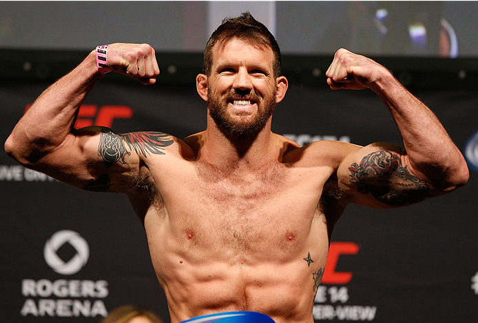 VANCOUVER, BC - JUNE 13: Ryan Bader weighs in during the UFC 174 weigh-in at Rogers Arena on June 13, 2014 in Vancouver, Canada. (Photo by Josh Hedges/Zuffa LLC/Zuffa LLC via Getty Images)