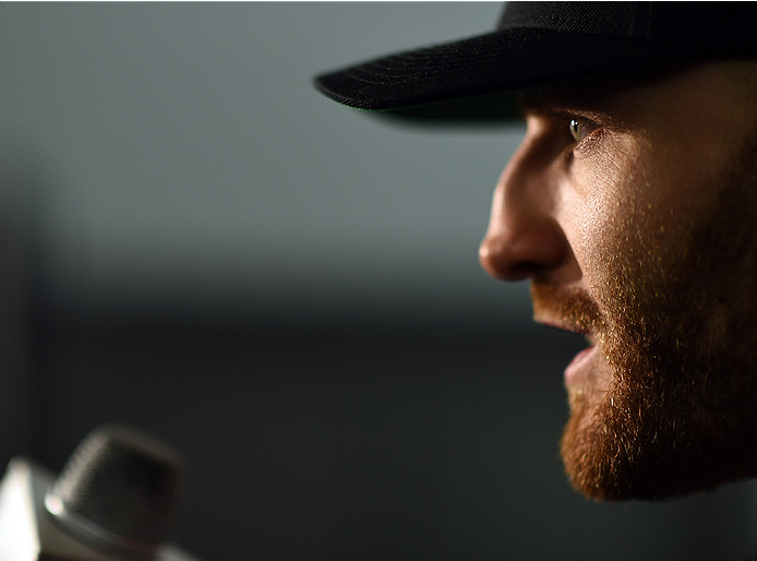 KRAKOW, POLAND - APRIL 08:  Jan Blachowicz interacts with media during the UFC Fight Night Ultimate Media Day inside the TAURON Arena on April 8, 2015 in Krakow, Poland. (Photo by Jeff Bottari/Zuffa LLC/Zuffa LLC via Getty Images)