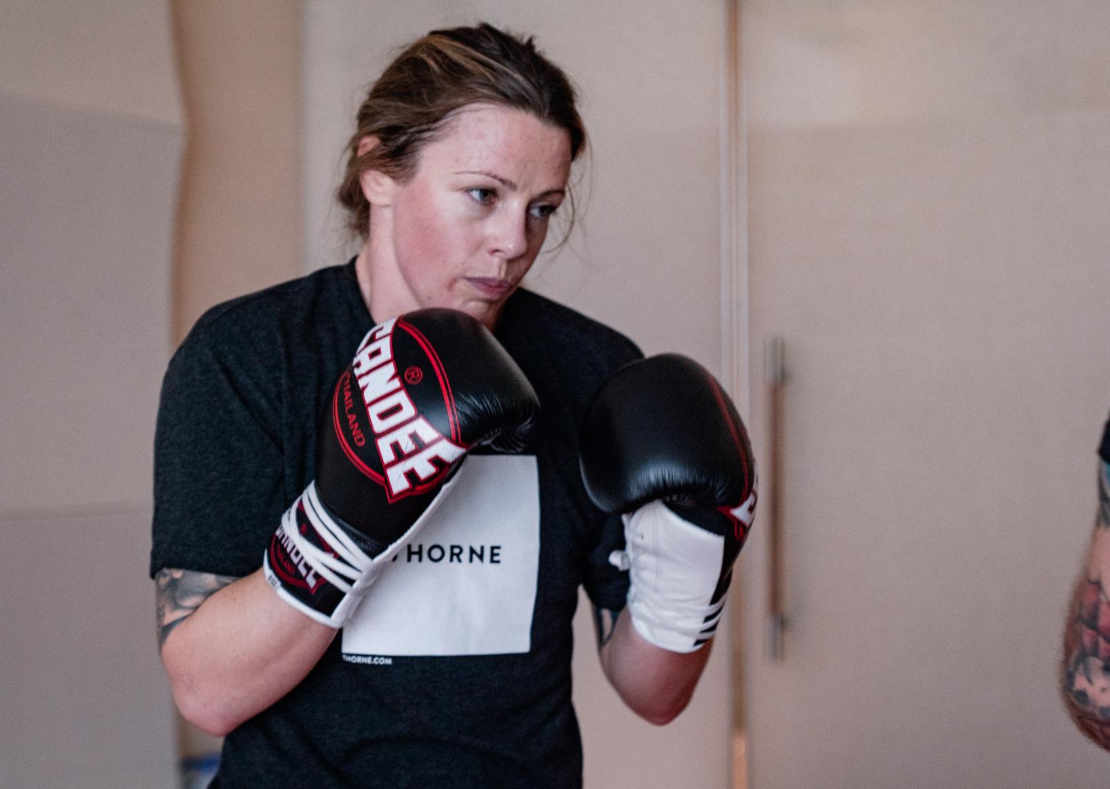 Joanne Calderwood trains for her bout at UFC 257 on January 15, 2021. (Photo by Zac Pacleb)