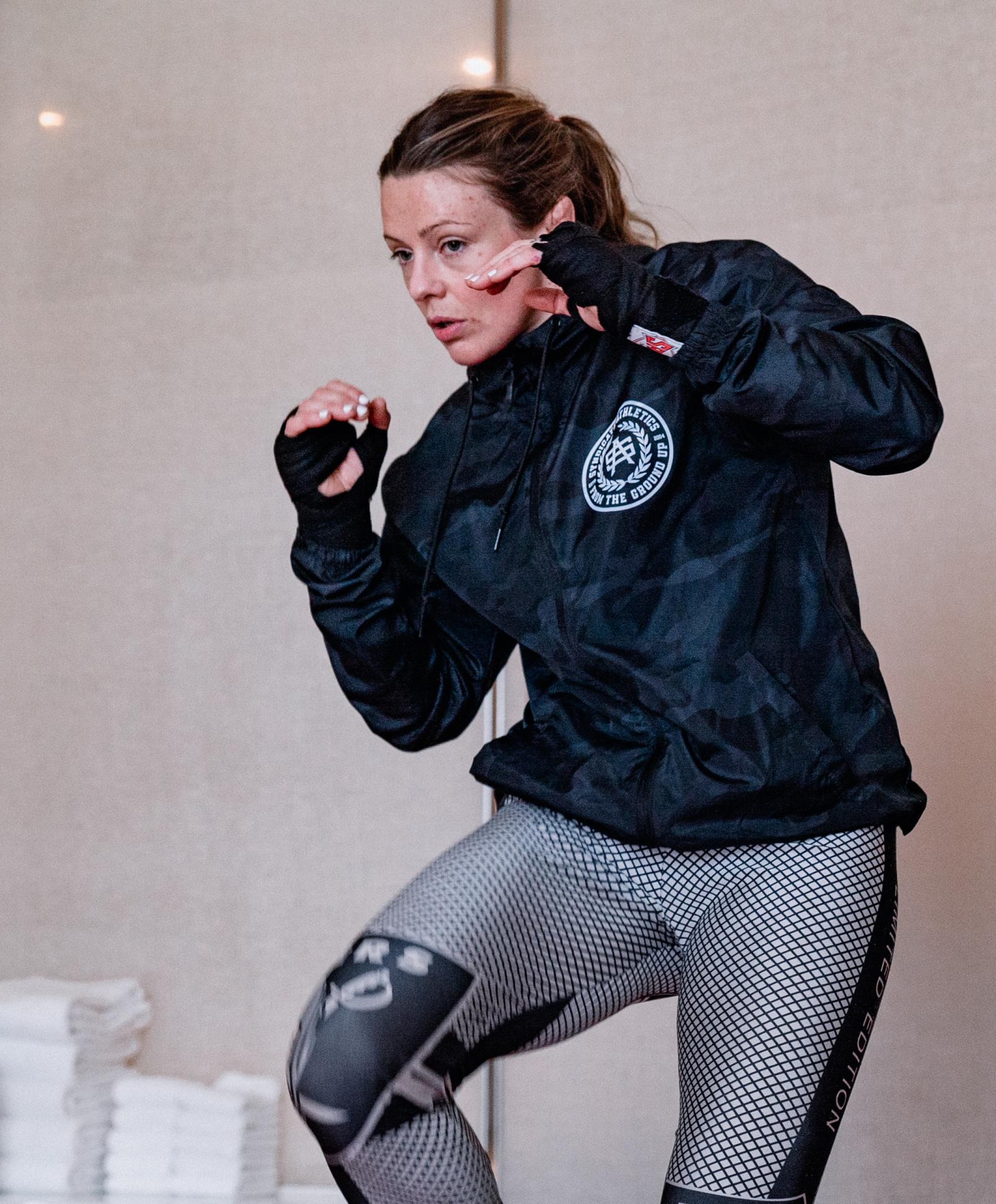 Joanne Calderwood trains for her bout at UFC 257 on January 15, 2021. (Photo by Zac Pacleb)
