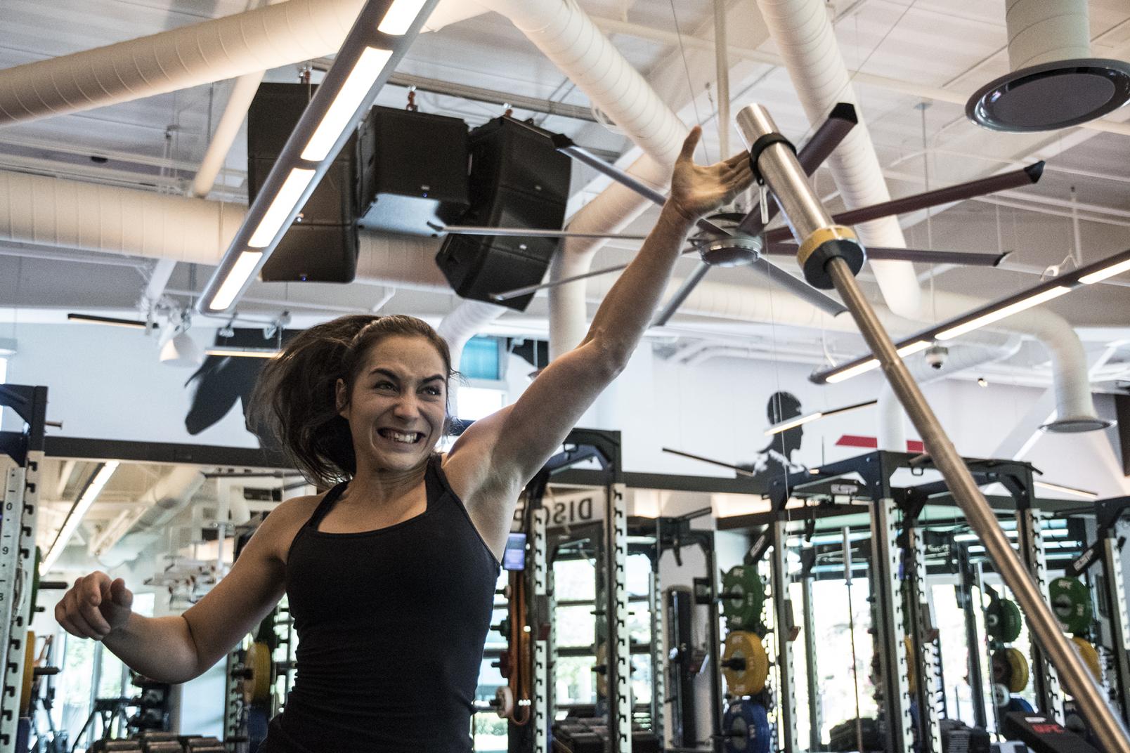 16 Veronica Macedo training for UFC Uruguay at the UFC Performance Institute