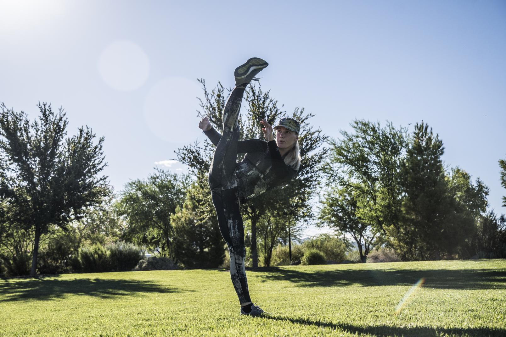 24 Valentina Shevchenko training in Las Vegas for UFC Uruguay