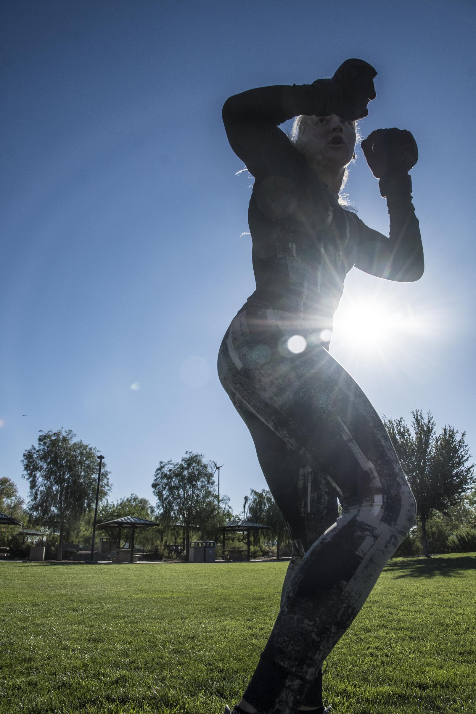 32 Valentina Shevchenko training in Las Vegas for UFC Uruguay