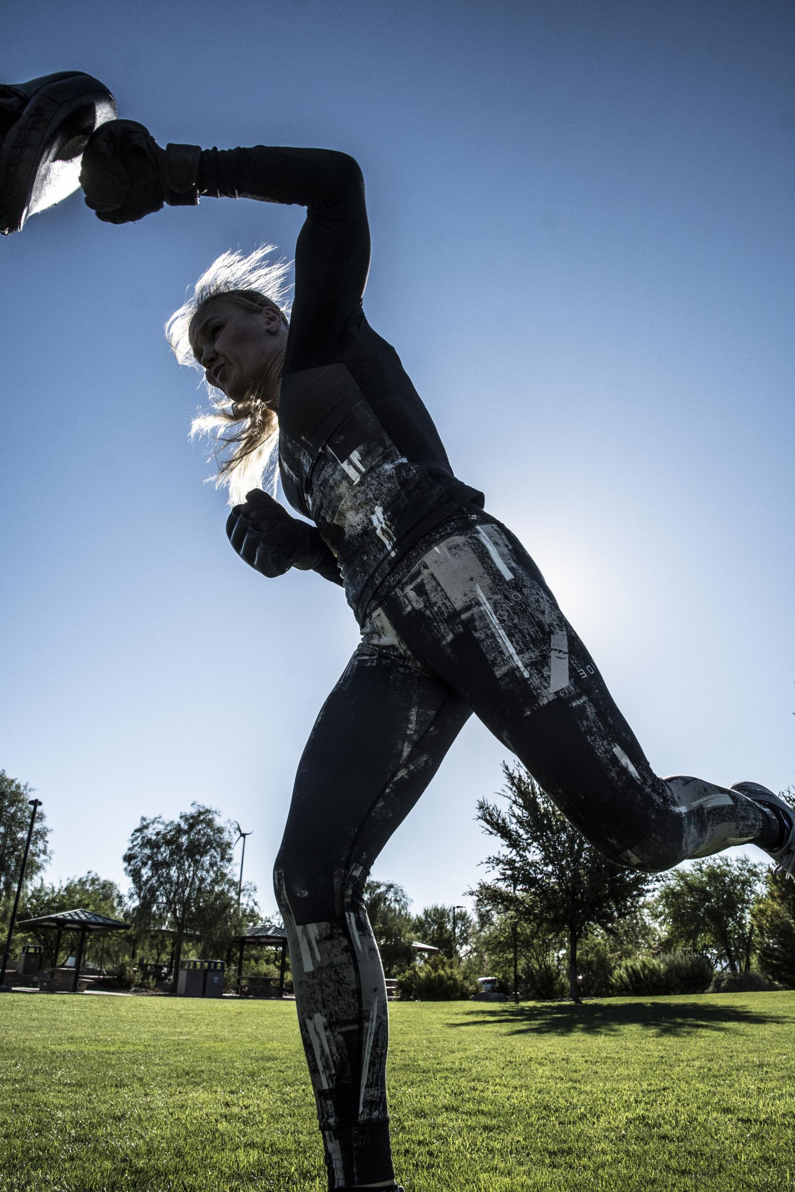 33 Valentina Shevchenko training in Las Vegas for UFC Uruguay