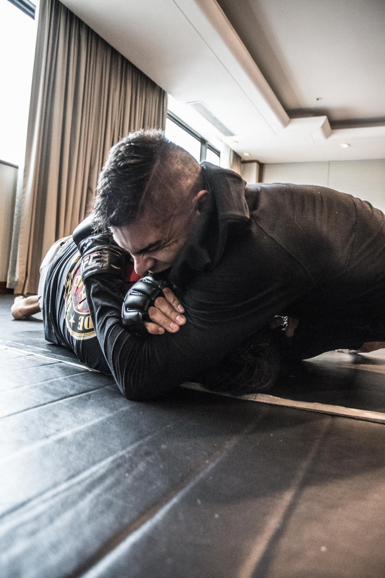 7 Kazula Vargas workout during UFC Uruguay fight week