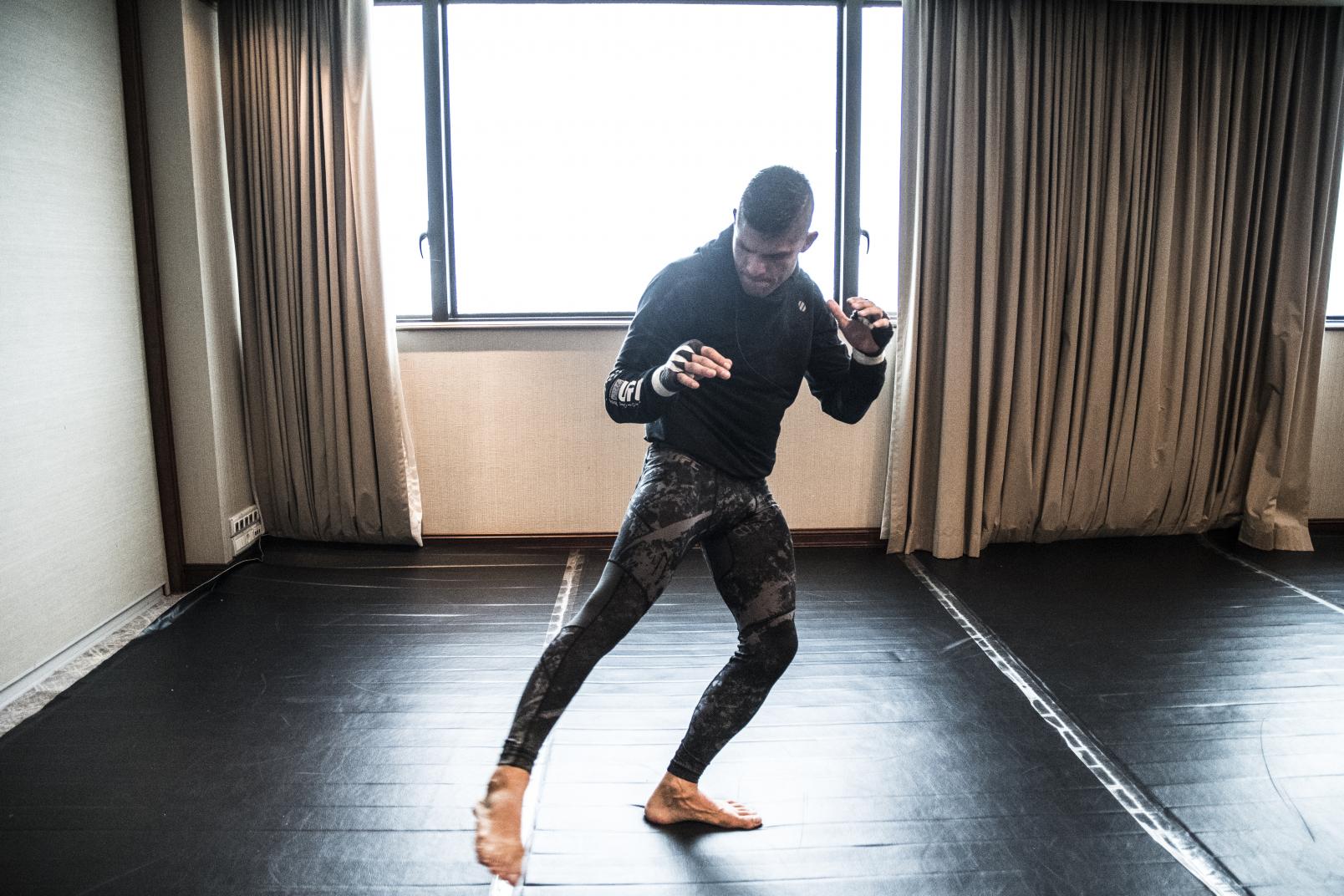 12 Kazula Vargas workout during UFC Uruguay fight week