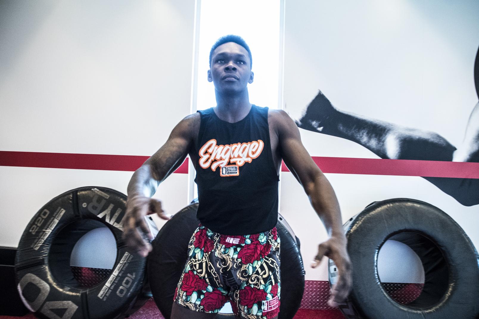 03 Israel Adesanya training at the UFC Performance Institute