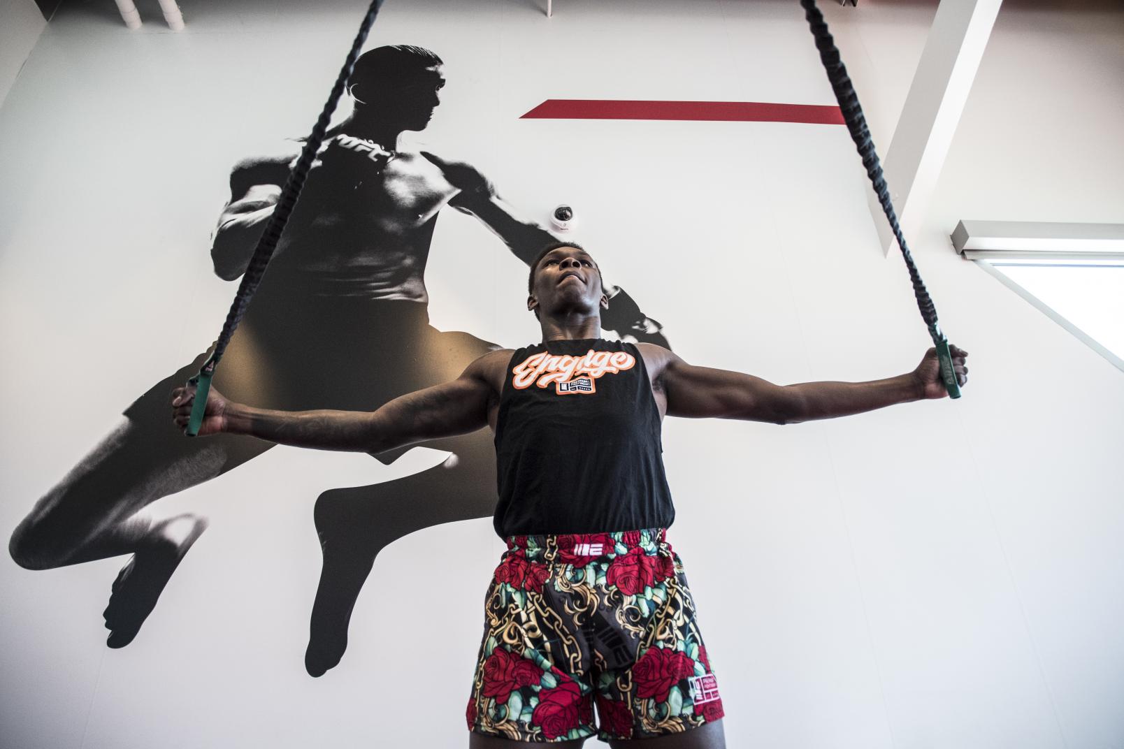 11 Israel Adesanya training at the UFC Performance Institute