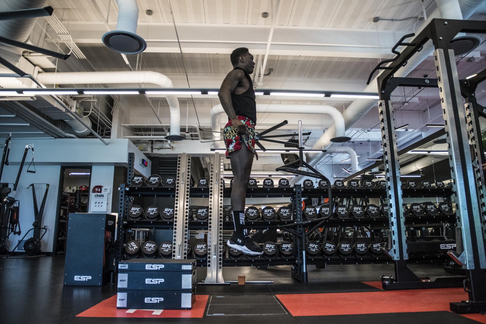 15 Israel Adesanya training at the UFC Performance Institute