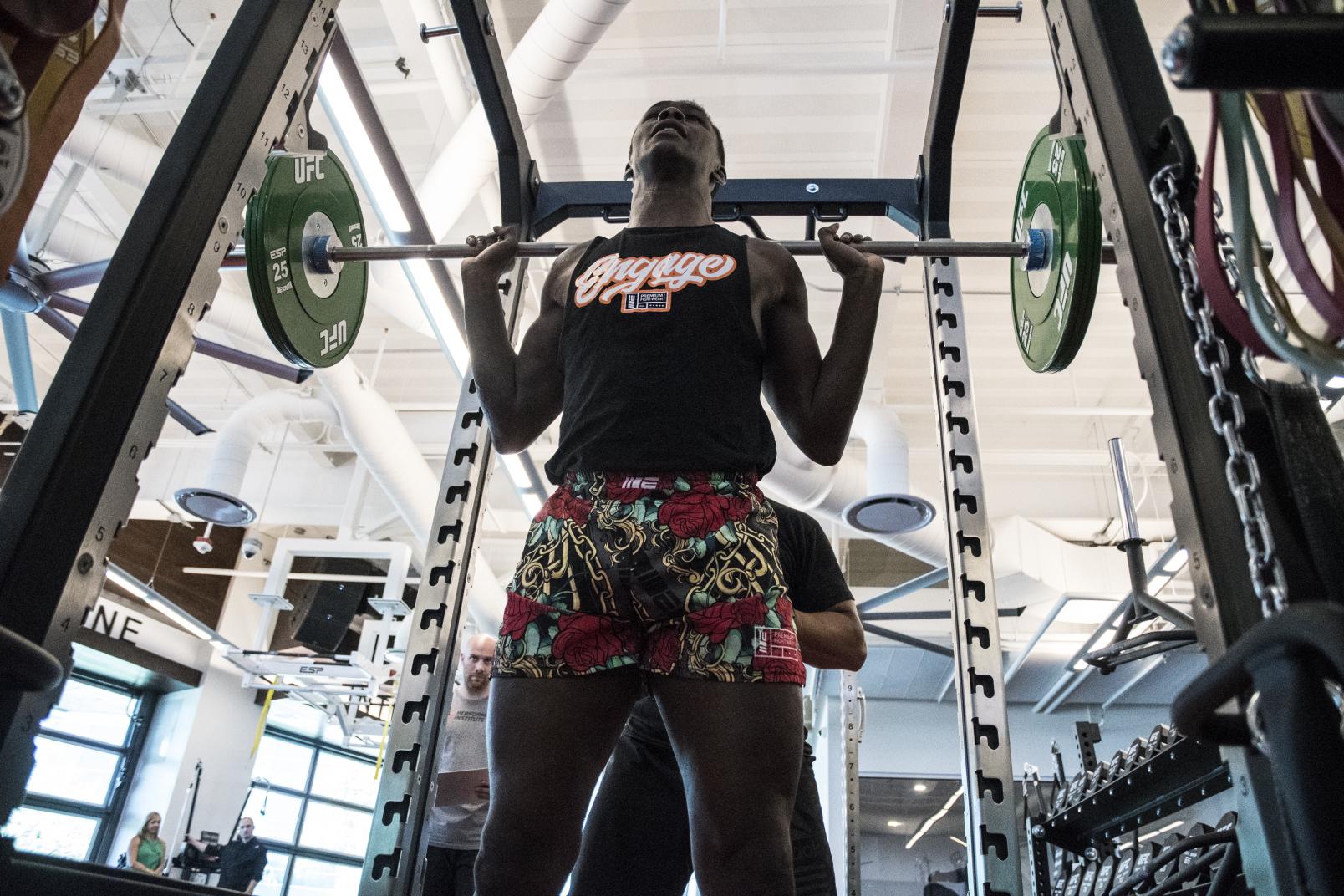 17 Israel Adesanya training at the UFC Performance Institute