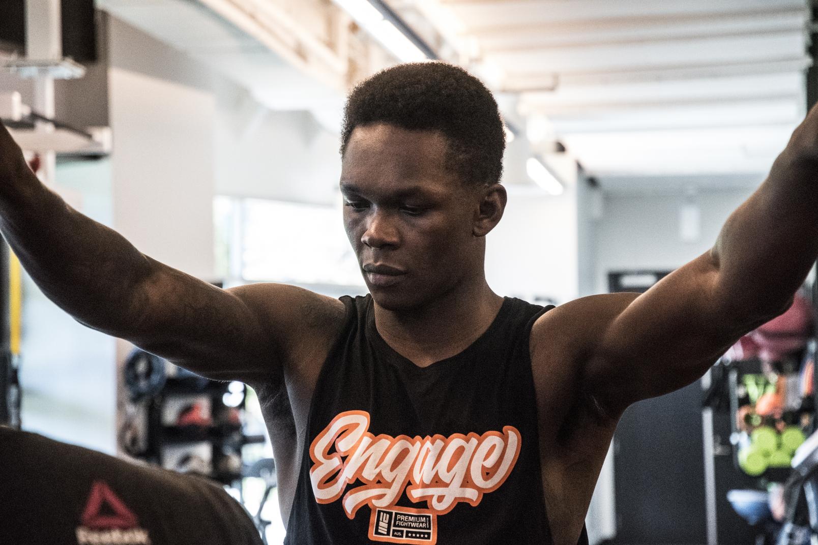 18 Israel Adesanya training at the UFC Performance Institute