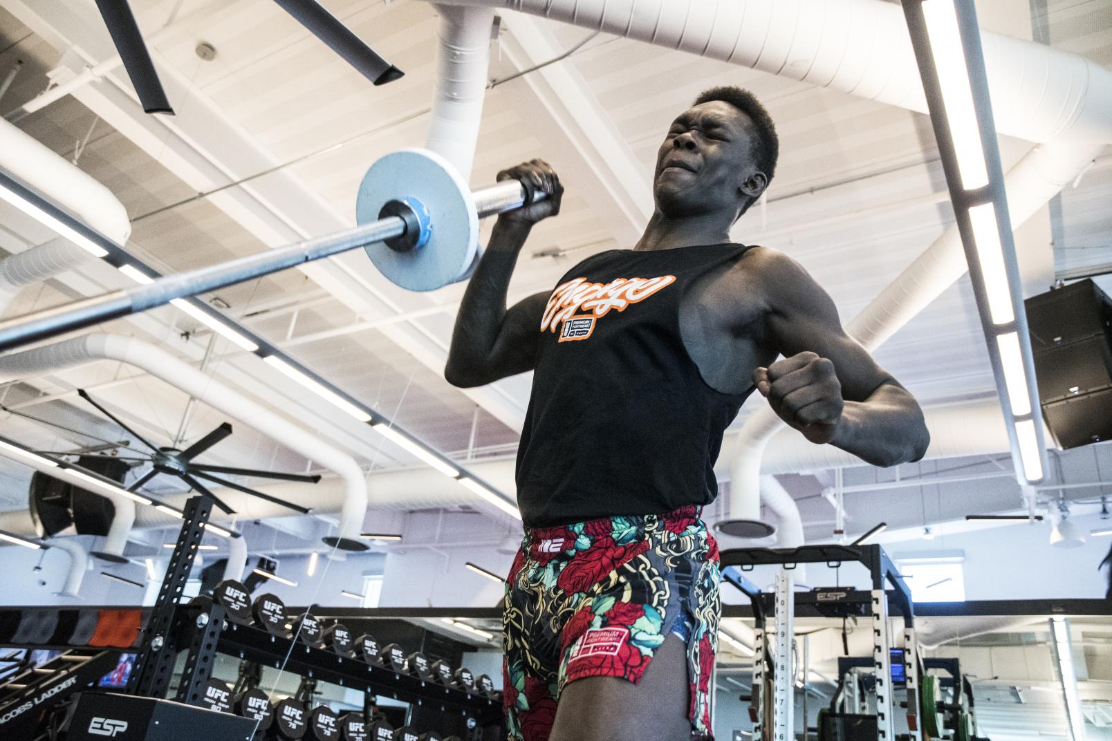 19 Israel Adesanya training at the UFC Performance Institute