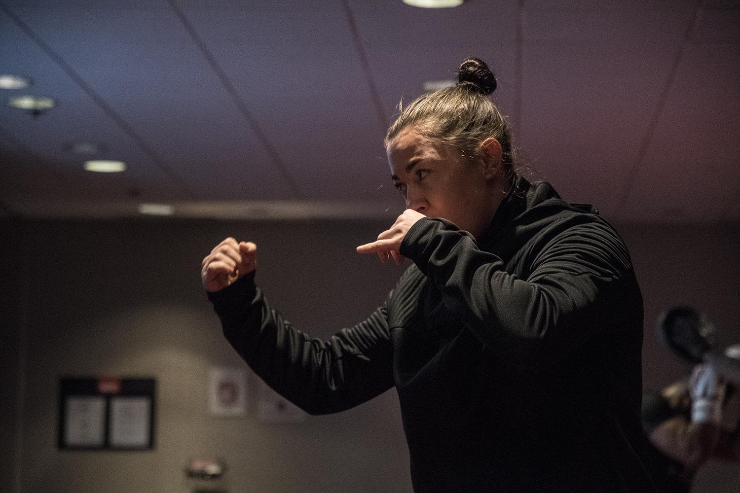 02 Molly McCann training at the host hotel during UFC Boston fight week