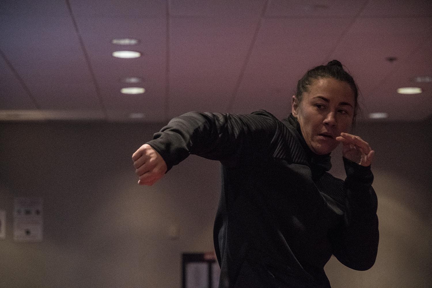 03 Molly McCann training at the host hotel during UFC Boston fight week