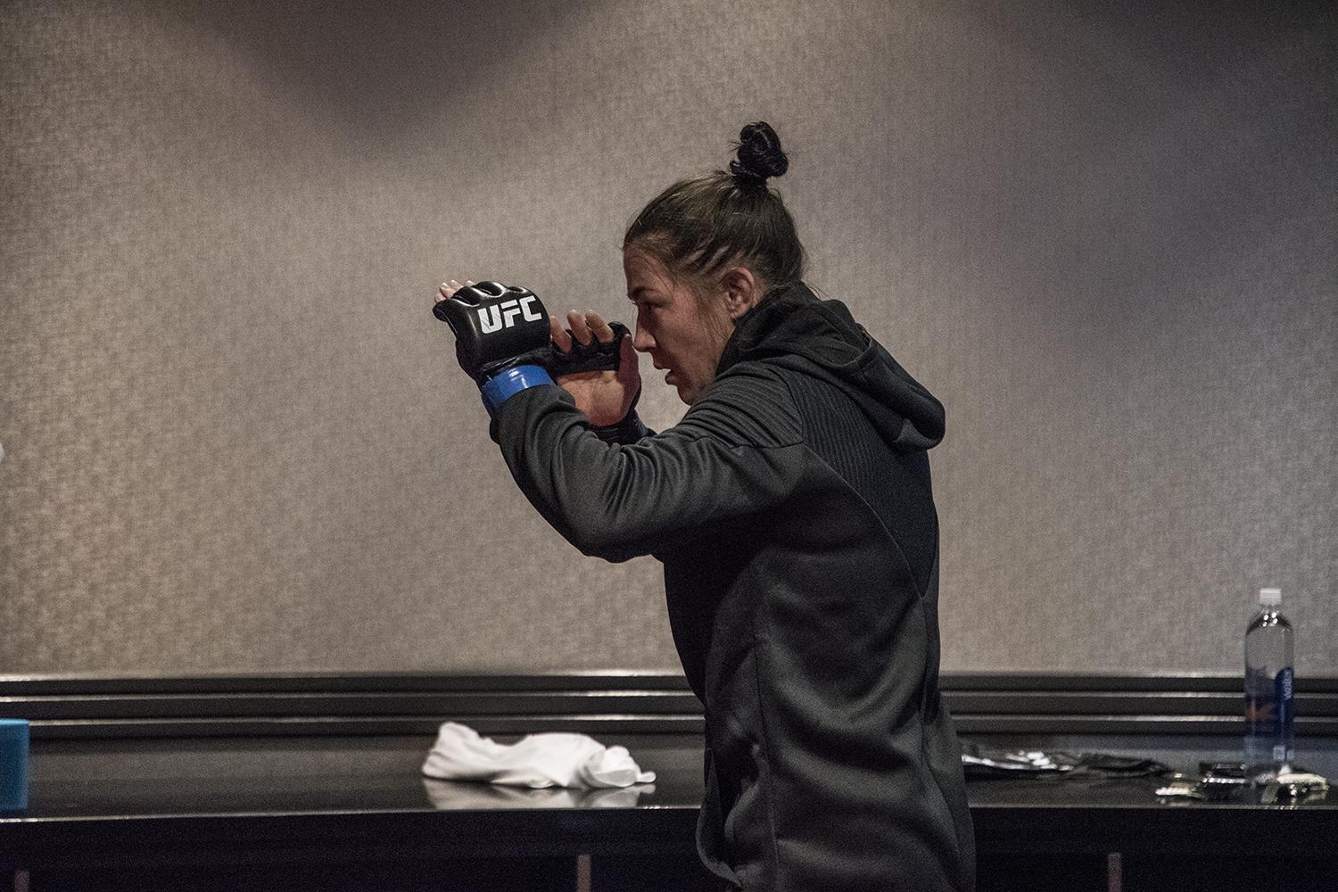 09 Molly McCann training at the host hotel during UFC Boston fight week