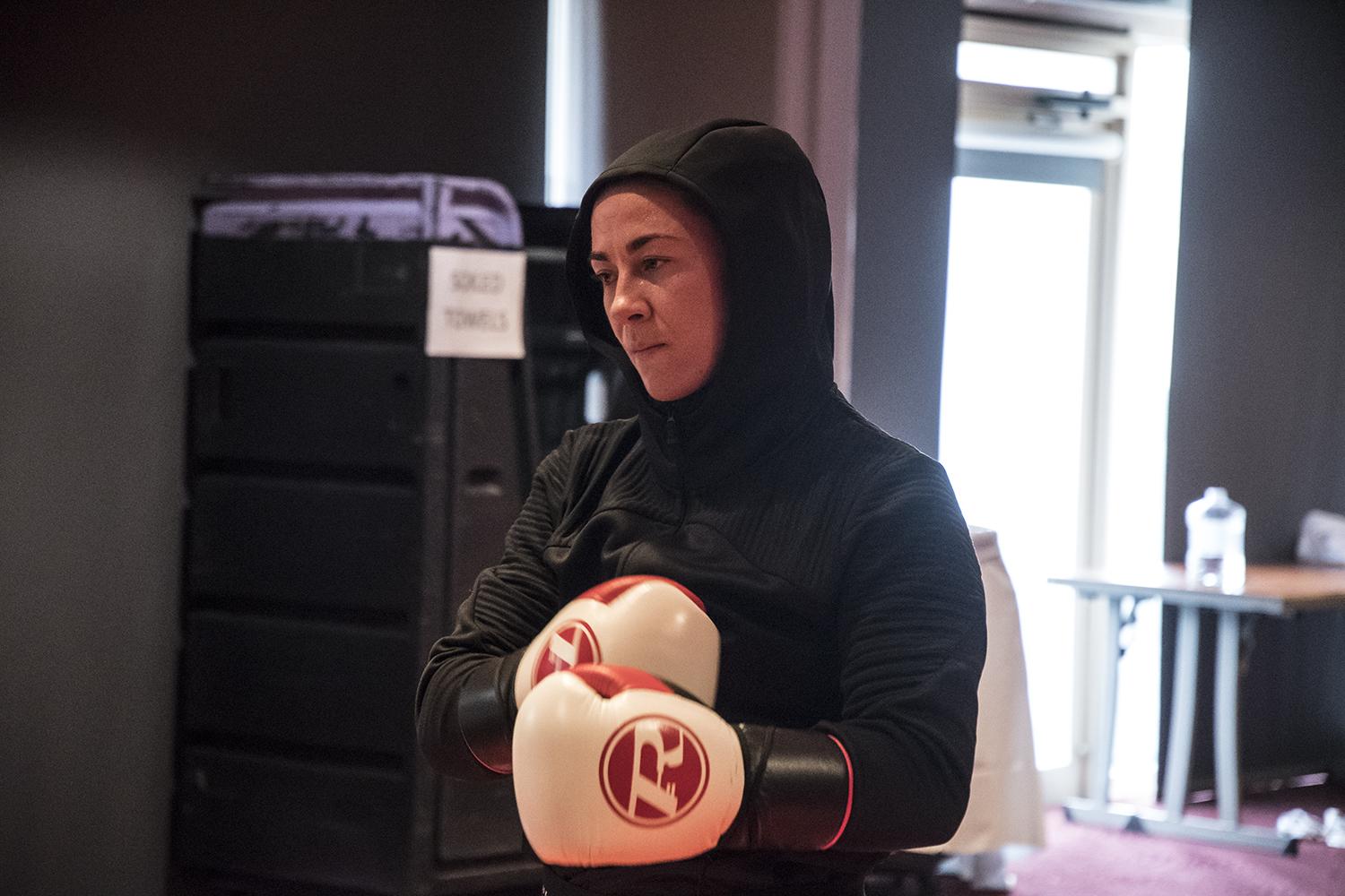 21 Molly McCann training at the host hotel during UFC Boston fight week