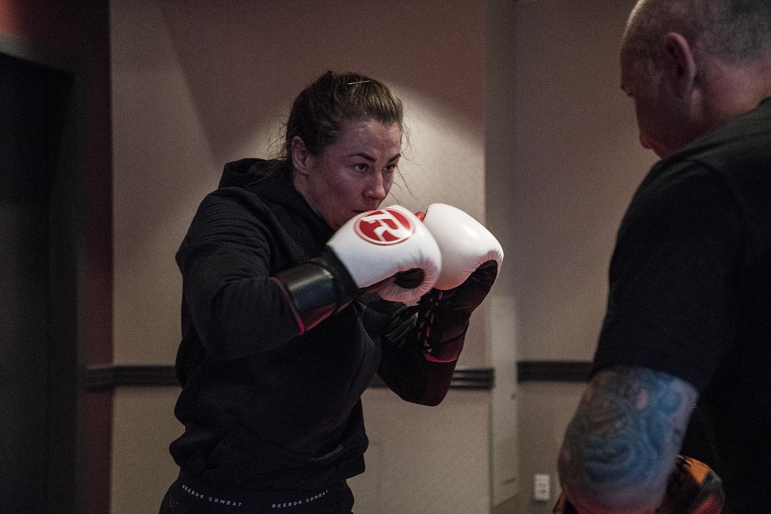 26 Molly McCann training at the host hotel during UFC Boston fight week