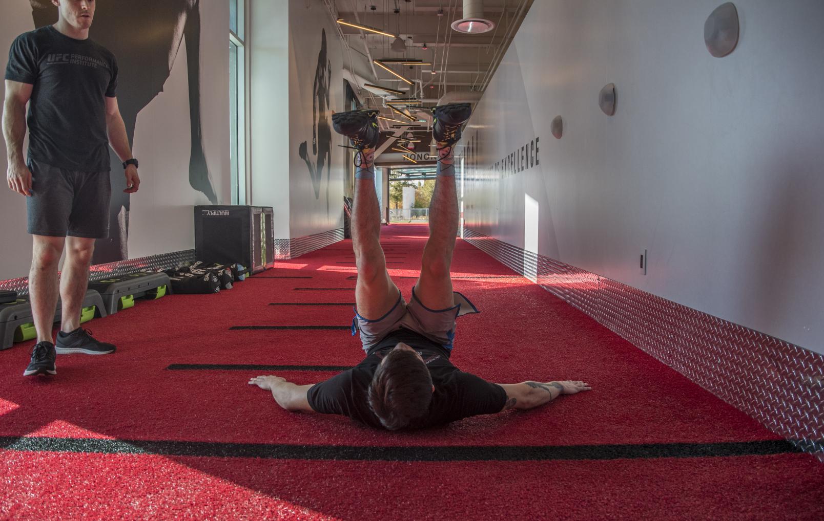 Brandon Moreno training at the UFC Performance Institute for UFC 245