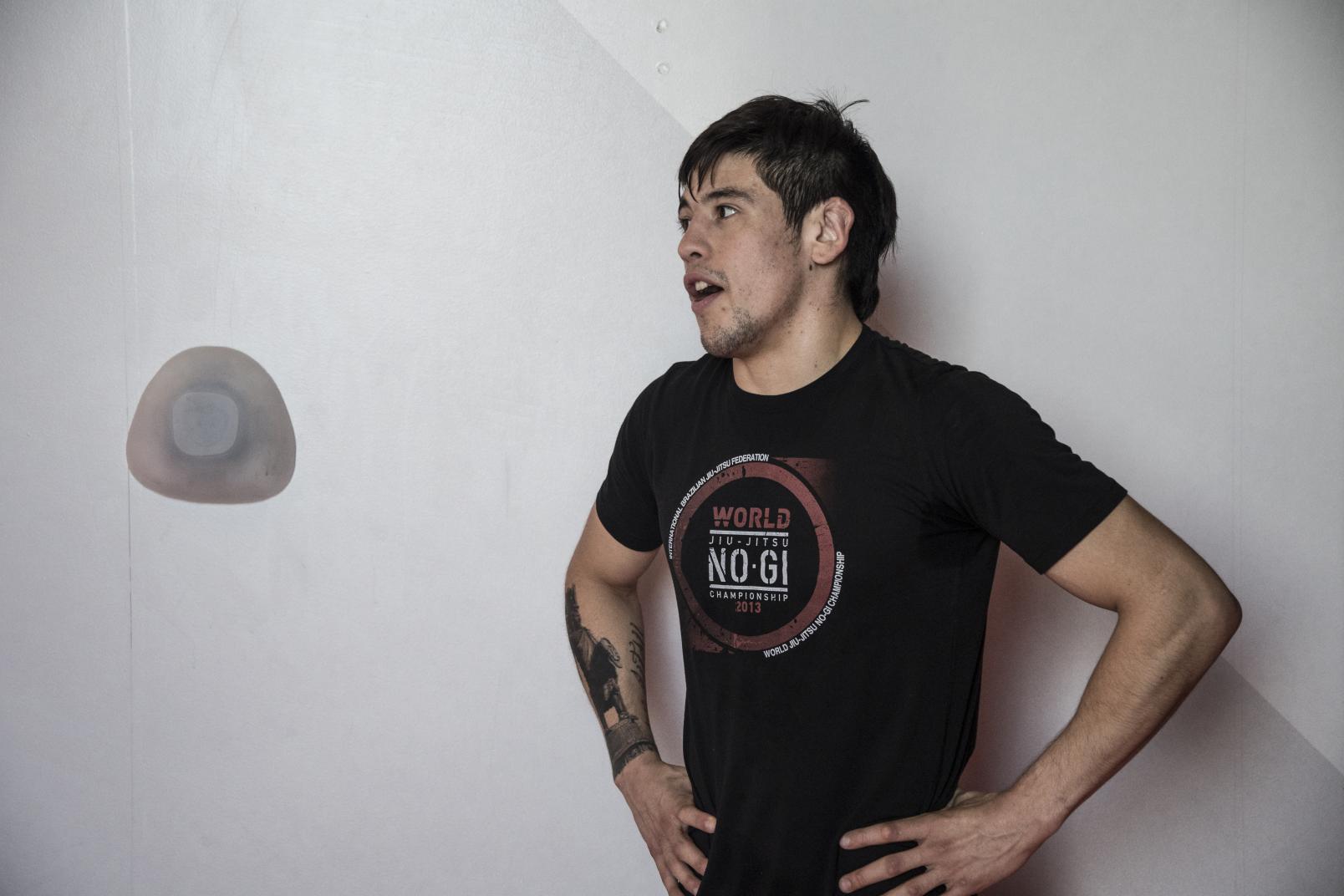 Brandon Moreno training at the UFC Performance Institute for UFC 245