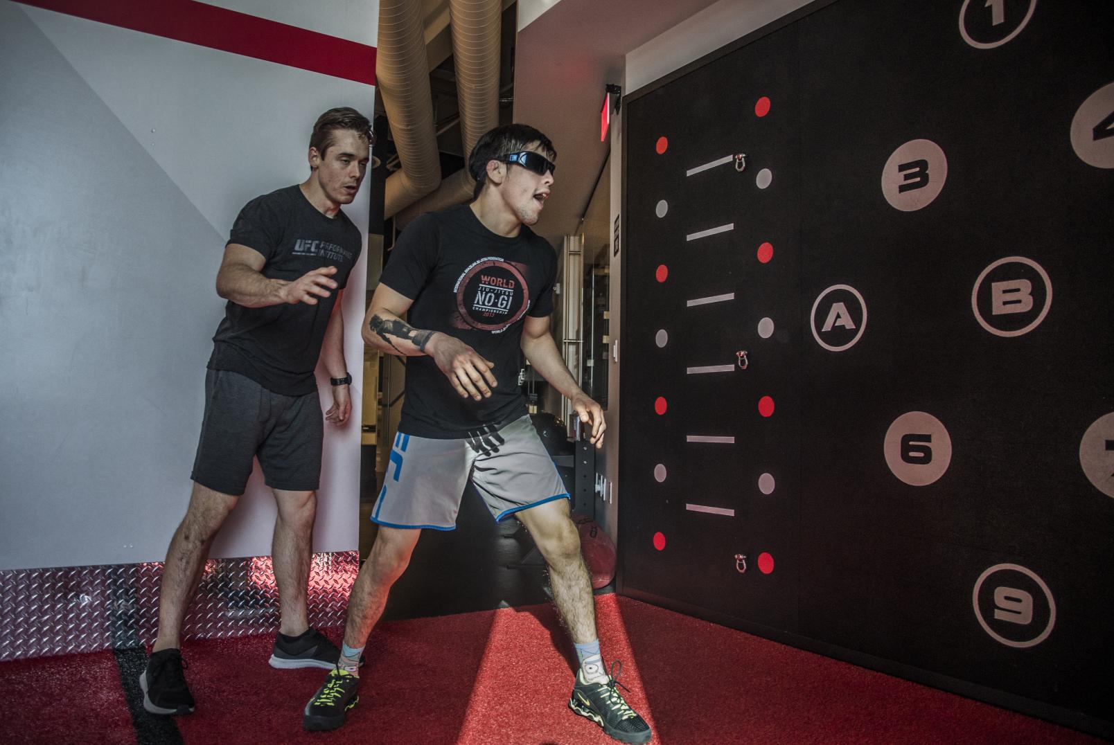 Brandon Moreno training at the UFC Performance Institute for UFC 245