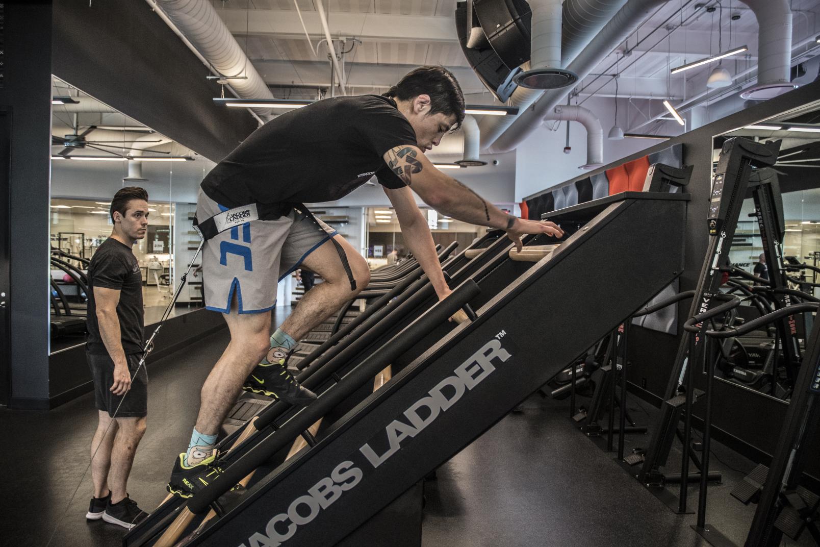 Brandon Moreno training at the UFC Performance Institute for UFC 245