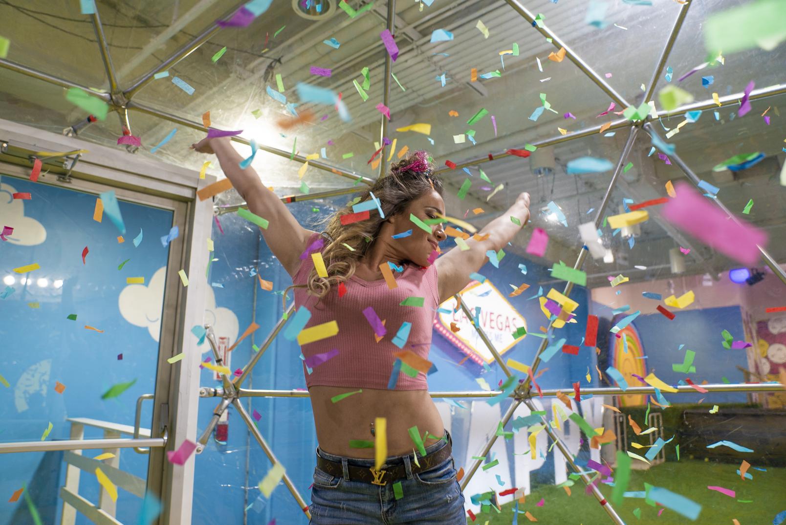18 - Felice Herrig visiting Happy Place pop-up experience in Las Vegas